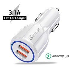 Incarcator Auto Qualcomm Quick Charge 3.0 - Alb
