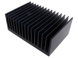 Radiator extrudat cu aripioare negru 150mm x 215mm