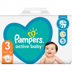 Scutece Pampers Active Baby Giant Pack Marimea 3, 6-10 kg, 90 buc foto
