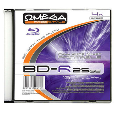 BLU-RAY 4X 25GB OMEGA FULL PRINT SLIM foto