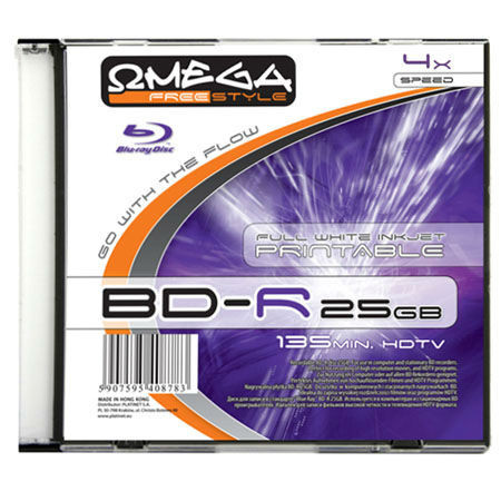 BLU-RAY 4X 25GB OMEGA FULL PRINT SLIM