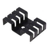 Radiator Extrudat TO220 Negru 25.4x39.4x9.5mm