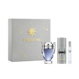 Rabanne Invictus - Set Cadou (Apa de Toaleta 100 ml + Deodorant 150 ml + Apa de Toaleta 10 ml), Barbati