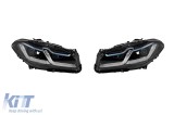 Set de faruri LED potrivit pentru BMW Seria 5 F10, F11 2014-2017 pentru modelele cu faruri xenon din fabrica, stanga si dreapta Performance AutoTuning