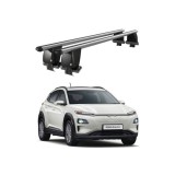 Cumpara ieftin Bare transversale portbagaj auto aluminiu compatibile plafon neted Hyundai Kona Electric 2018- argintii sau negre
