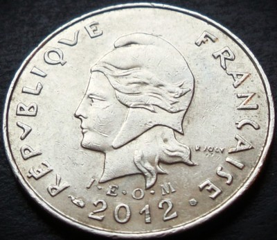 Moneda exotica 10 FRANCI - POLYNESIE / POLINEZIA FRANCEZA, anul 2012 *cod 3849 B foto