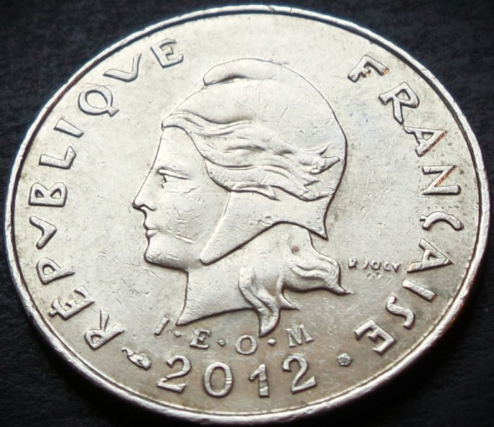 Moneda exotica 10 FRANCI - POLYNESIE / POLINEZIA FRANCEZA, anul 2012 *cod 3849 B