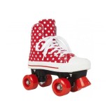 Role Rookie Canvas High Polka Dots, Marime 33, Rosu/Alb, Pegas