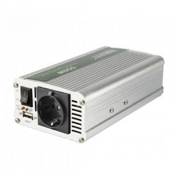 Invertor tensiune, Sal SAI 1000USB, 12V DC/220V AC, 1000 W, USB, carcasa metal foto