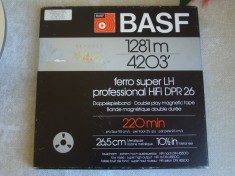Banda Magnetofon cu Rola Metalica 26 cm - BASF Studio Master 911