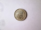 Rara! Newfoundland(Canada) 5 Cents 1941 argint aUNC