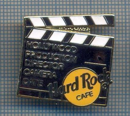 AX 1035 INSIGNA -HARD ROCK CAFE -HOLLYWOOD PRODUCTION CAMERA-PENTRU COLECTIONARI