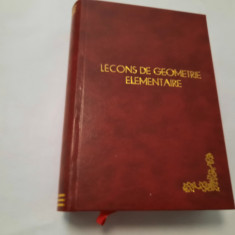 JACQUES HADAMARD LECONS DE GEOMETRIE ELEMENTAIRE LEGATE DE LUX 2 VOL ,1931 RF5/3