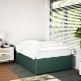 Gossi cadru de pat, verde inchis, 120x200 cm, catifea