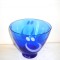 Bol cristal saphire suflat manual - semnat Margareta Hennix, Reijmyre Suedia