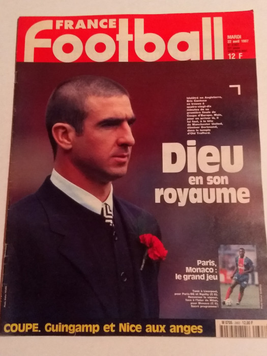 Revista fotbal - &quot;FRANCE FOOTBALL&quot; (22.04.1997)