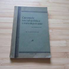 C. GROFSOREAN--CURENTELE SOCIAL-POLITICE CONTEMPORANE - 1934