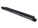 Patch Panel Keystone LOGILINK Rack 1U Negru - Organizare Cablu Profesională