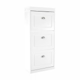 Cumpara ieftin Pantofar 3 compartimente mdf alb Seber 53.5x24x117 cm