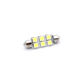 Set 10 becuri LED auto Sofit 41 mm, 12V, 1.5W, Carguard
