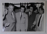 FOSTUL MINISTRU GOGU RADULESCU IN VIZITA LUCRU LA RUBBER RESERACH INSTITUTE , FOTOGRAFIE DE PRESA , ANII &#039; 70