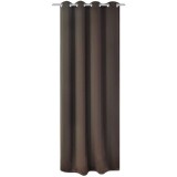 Cumpara ieftin Draperie opacă, ocheți metalici, 270 x 245 cm, maro, vidaXL