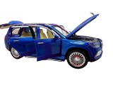 Masinuta metalica Mercedes Maybach GLS albastru 1:24 cu lumini si sunete, deschide usile
