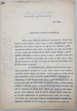 PEISAJE PETROLIFERE de GEO BOGZA - MANUSCRIS DACTILOGRAFIAT CU CORECTURI OLOGRAFE ALE AUTORULUI , ADRESAT ZIARULUI - VREMEA - DATAT 4 FEBRUARI