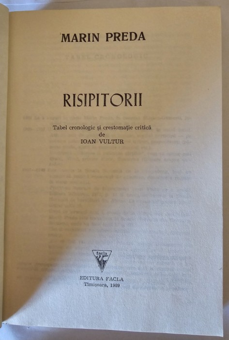 Cartea Risipitorii