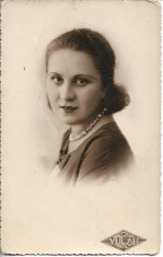 B426 Fotografie portret tanara 1934 studio Vulah Balti Basarabia foto