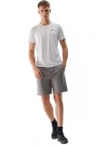 Pantaloni Scurti Barbati 4F SHM383 Gri - Bermude Sport, Uscare Rapida, Poliester/Elastan