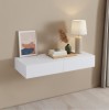Raft de perete alb Karstula cu 2 sertare, 80 x 35 cm, [en.casa]