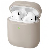 Husa TPU Uniq Lino pentru Apple Airpods 1 / 2, Bej