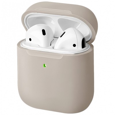 Husa TPU Uniq Lino pentru Apple Airpods 1 / 2, Bej foto