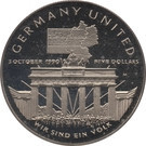Insulele Marshall 5 Dollars 1990 - (German Unification) 38.9 mm KM-33 UNC !!!