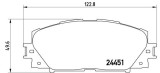 BREMBO P 83 106 PRIME LINE set placute frana,frana disc