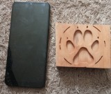 lemn masiv Sculptat, matriță de embrisat pielea. 7 de 7cm