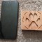 lemn masiv Sculptat, matriță de embrisat pielea. 7 de 7cm