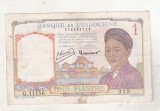 bnk bn Indochina franceza 1 piastru 1949 circulata