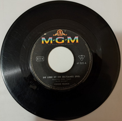 Disc Vinil 7# Connie Francis -MGM Records-61 025 foto
