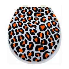 Capac pentru WC cu burete, Pete leopard, KY5132, 400 x 360 mm