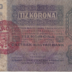 AUSTRIA UNGARIA 10 COROANE KRONEN KORONA 1915 UZATA MAGYARORSZAG