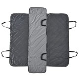 Husa bancheta auto pentru protectie si transport caini, catifea si bumbac, gri, 165x145 cm, ART