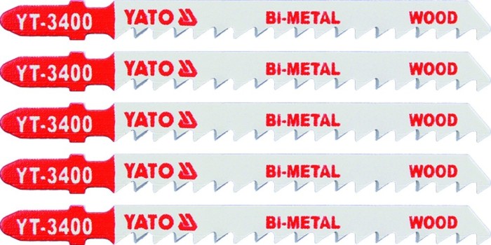 Set 5 lame bimetalice pentru fierastrau pendular 6 TPI YATO