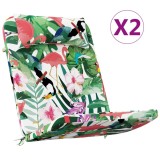 Cumpara ieftin Perne pentru scaun Adirondack, 2 buc, multicolor, textil oxford
