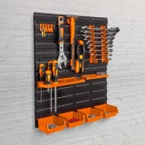 Organizator de perete pentru unelte, 2 panouri, 475 x 272 x 115 mm