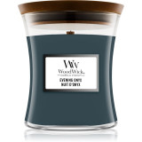 Woodwick Evening Onyx lum&acirc;nare parfumată cu fitil din lemn 275 g