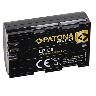 Acumulator Patona Protect LP-E6 2000mAh compatibil Canon EOS 5D Mark II III IV 7D 60D 70D 80D 6D 5D -12125 foto