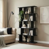 Biblioteca G&auml;ljami cu 5 rafturi, negru, 180x100x35 cm