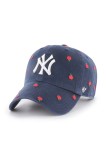47 brand șapcă de baseball din bumbac MLB New York Yankees culoarea bleumarin, B-CNFTI17GWS-NYD